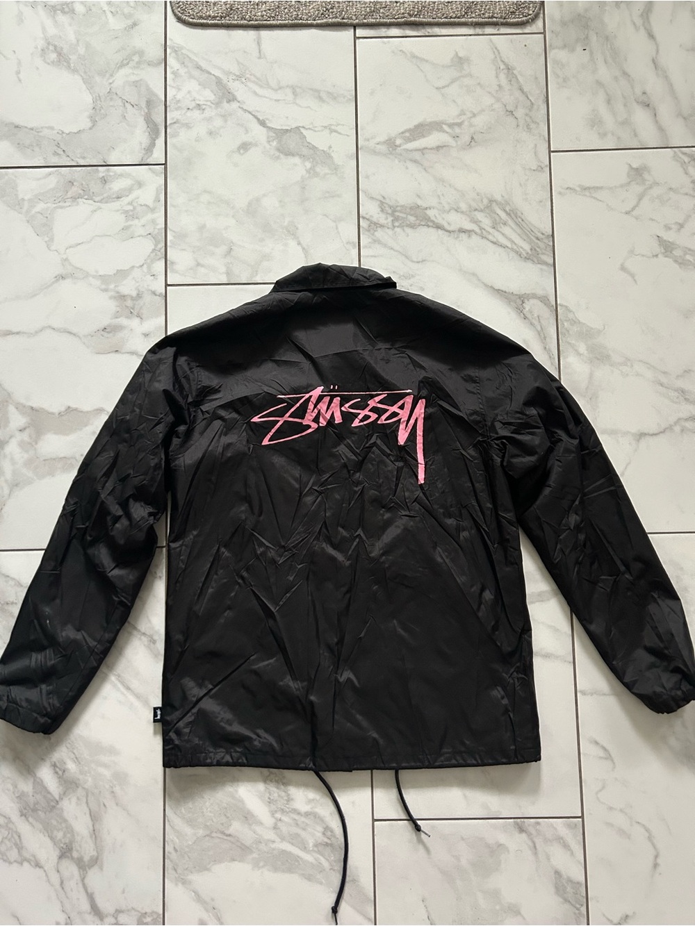 Men’s Stussy Spring Coach Jacket Lightweight Windbreaker Button Down